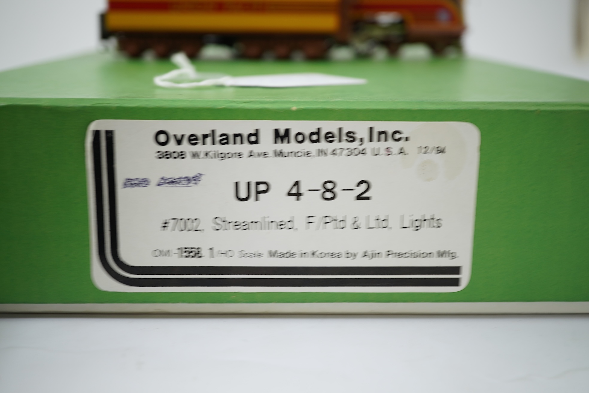 A boxed HO gauge Broadway Limited Paragon Series (1293) model of Union Pacific TTT-6, 5044, 2-10-2 locomotive with bogie tender, powered for two rail operation.